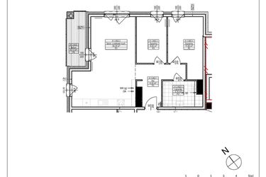 Rzut - Mieszkanie na sprzedaż 3 pokoje o powierzchni 63,62 m² - numer A1.22 w Osiedle Zielone bud. A1, B8