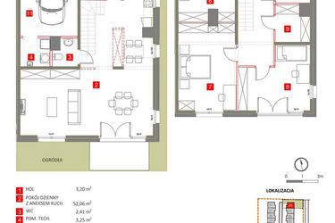 Rzut - Dom na sprzedaż 4 pokoje o powierzchni 151,26 m² - numer 38 w Słoneczny Zakątek