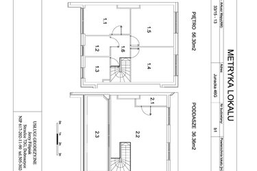 Rzut - Dom na sprzedaż 5 pokoi o powierzchni 133,02 m² - numer B1 w Viva Junacka