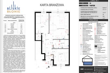 Rzut - Mieszkanie na sprzedaż 3 pokoje o powierzchni 49,12 m² - numer A4-1 w Bliskie Błonie