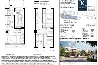 Rzut - Dom na sprzedaż 5 pokoi o powierzchni 137 m² - numer 11 w Millenova
