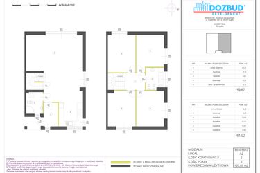 Rzut - Dom na sprzedaż 5 pokoi o powierzchni 120,89 m² - numer 66/12.A2 w Domy Góraszka etap XIV