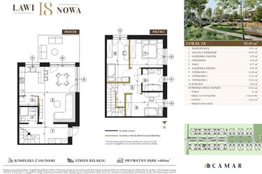 Rzut - Dom na sprzedaż 4 pokoje o powierzchni 92,91 m² - numer 2A w Lawinowa 18