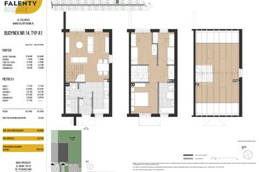 Rzut - Dom na sprzedaż 4 pokoje o powierzchni 86,99 m² - numer 14 w Falenty Home II