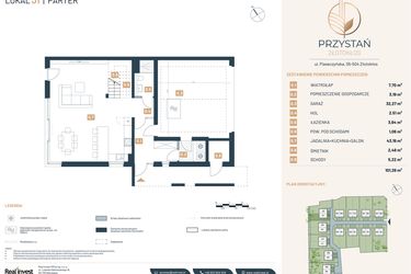 Rzut - Dom na sprzedaż 5 pokoi o powierzchni 195,17 m² - numer J1 w Przystań Złotokłos