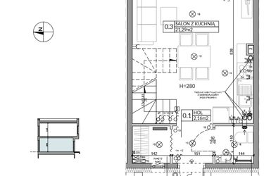 Rzut - Dom na sprzedaż 3 pokoje o powierzchni 62,16 m² - numer 3 w Boska Ksawerowska 2