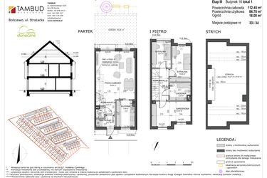 Rzut - Mieszkanie na sprzedaż 4 pokoje o powierzchni 84,78 m² - numer B16/L1 w Słoneczne Ogrody