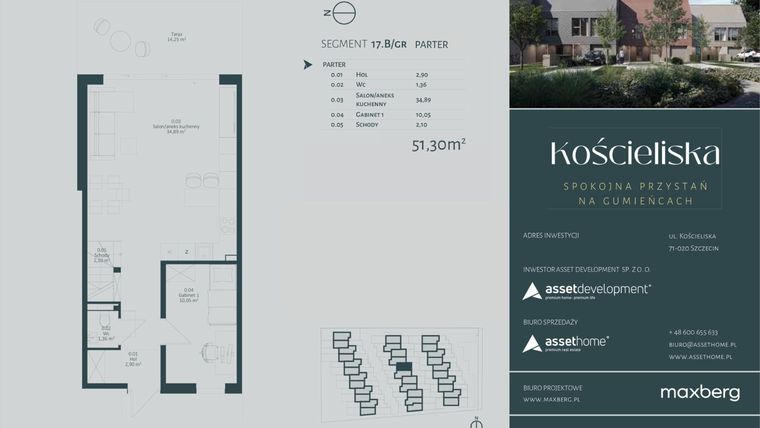 Rzut - Dom na sprzedaż 4 pokoje o powierzchni 142,95 m² - numer 17.B w Kościeliska