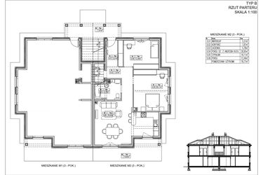 Rzut - Mieszkanie na sprzedaż 3 pokoje o powierzchni 78,77 m² - numer 40.1. w Ogrody Tesoro VI