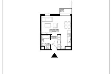 Rzut - Mieszkanie na sprzedaż 1 pokój o powierzchni 32,34 m² - numer B6.3 w Stacja Augustów B