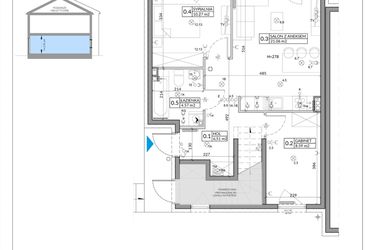 Rzut - Mieszkanie na sprzedaż 3 pokoje o powierzchni 53,49 m² - numer 67A w Domy na Witosa etap 2A i 2B