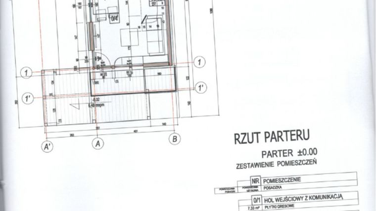 Rzut - Dom na sprzedaż 3 pokoje o powierzchni 57,57 m² - numer 2 w Domki wakacyjne Radawka