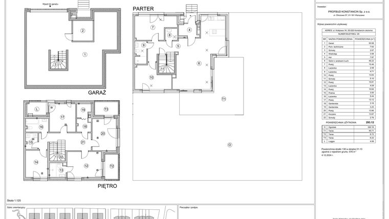 Rzut - Dom na sprzedaż 6 pokoi o powierzchni 293,12 m² - numer 29 w Gaia Park