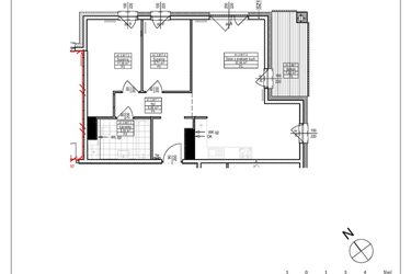 Rzut - Mieszkanie na sprzedaż 3 pokoje o powierzchni 65,86 m² - numer A1.17 w Osiedle Zielone bud. A1, B8