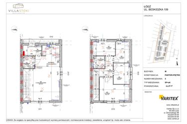 Rzut - Dom na sprzedaż 5 pokoi o powierzchni 93,58 m² - numer M5 w Villa Stoki (domy)