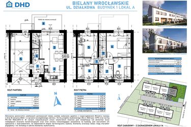 Rzut - Dom na sprzedaż 5 pokoi o powierzchni 101,82 m² - numer 1A w Domy w Bielanach Wrocławskich