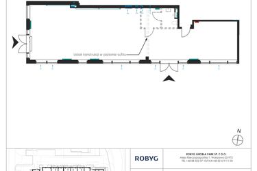 Rzut - Lokal użytkowy na sprzedaż 1 pokój o powierzchni 149,22 m² - numer I.U01 w Nadmotławie Apartments