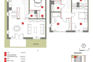 Rzut - Dom na sprzedaż 4 pokoje o powierzchni 150,7 m² - numer 32 w Słoneczny Zakątek