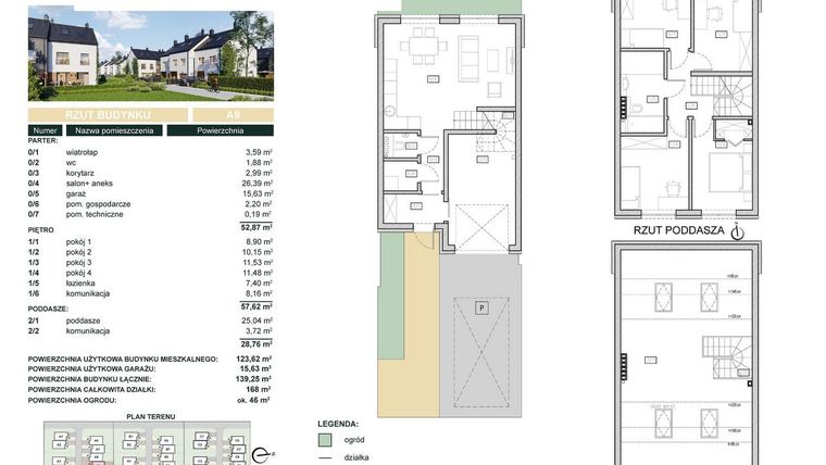 Rzut - Dom na sprzedaż 5 pokoi o powierzchni 139,25 m² - numer A9 w Cisova Park