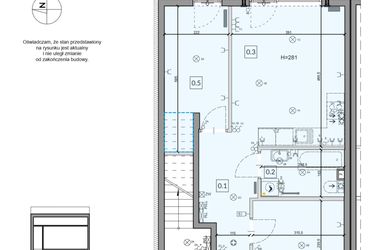 Rzut - Mieszkanie na sprzedaż 3 pokoje o powierzchni 49,7 m² - numer 57 w Boska Ksawerowska IV