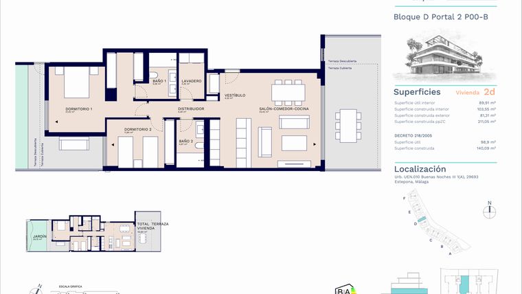 Rzut - Mieszkanie na sprzedaż 2 pokoje o powierzchni 129,76 m² - numer A11-038 w Unika I