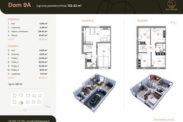 Rzut - Dom na sprzedaż 5 pokoi o powierzchni 132,53 m² - numer 9a w Klif Oksywie