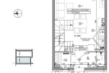 Rzut - Dom na sprzedaż 3 pokoje o powierzchni 62,16 m² - numer 3 w Boska Ksawerowska 2