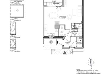 Rzut - Dom na sprzedaż 4 pokoje o powierzchni 109,01 m² - numer B.3.1.11 w Optima VI