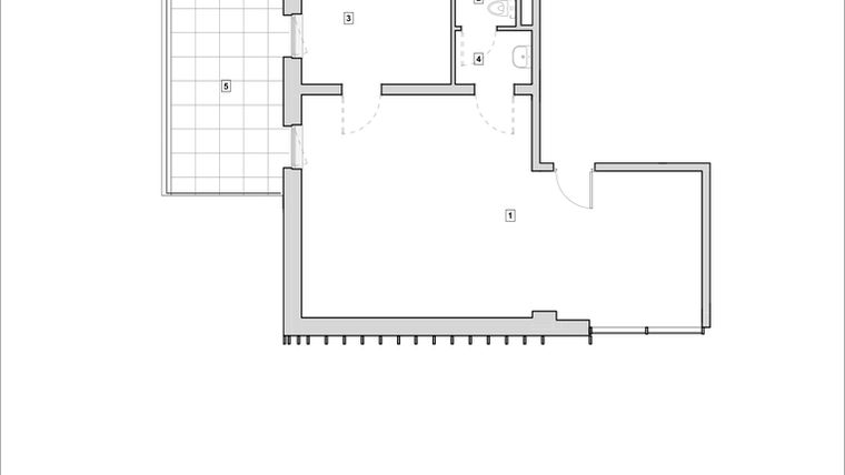 Rzut - Lokal użytkowy na sprzedaż 1 pokój o powierzchni 63,1 m² - numer H3-U-1-3 w Heyki City
