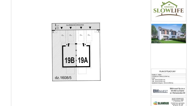 Rzut - Dom na sprzedaż 4 pokoje o powierzchni 96,03 m² - numer 19B w Osiedle Slow Life etap 2