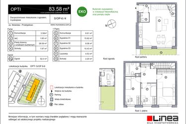 Rzut - Mieszkanie na sprzedaż 4 pokoje o powierzchni 83,58 m² - numer S-OP-6-4 w os. Stolarska