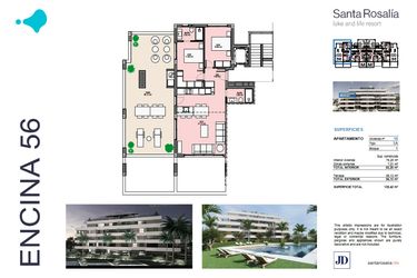 Rzut - Mieszkanie na sprzedaż 2 pokoje o powierzchni 76 m² - numer 19 w Santa Rosalía - Murcia