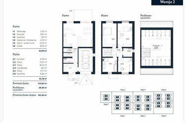 Rzut - Dom na sprzedaż 5 pokoi o powierzchni 121,47 m² - numer 4 w Iwa Park