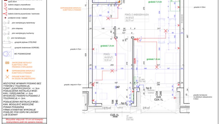 Rzut - Mieszkanie na sprzedaż 2 pokoje o powierzchni 48,97 m² - numer A.4.8 w Piekary 18