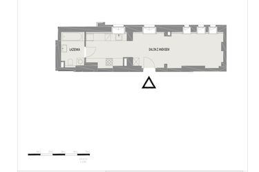 Rzut - Mieszkanie na sprzedaż 1 pokój o powierzchni 31,47 m² - numer A10 w Komuny Paryskiej 19a