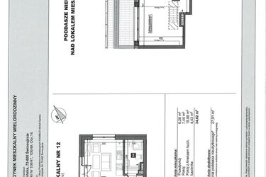 Rzut - Mieszkanie na sprzedaż 2 pokoje o powierzchni 34,02 m² - numer 12 w Słoneczne Świnoujście