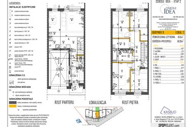 Rzut - Dom na sprzedaż 5 pokoi o powierzchni 116,79 m² - numer 9-L2 w Osiedle Idea etap II