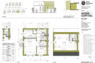 Rzut - Mieszkanie na sprzedaż 4 pokoje o powierzchni 97,34 m² - numer DI.7b w Sady Stachowo etap II