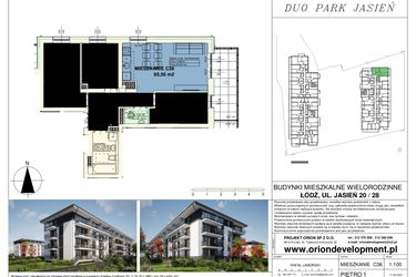 Rzut - Mieszkanie na sprzedaż 4 pokoje o powierzchni 66,18 m² - numer C36 w Duo Park