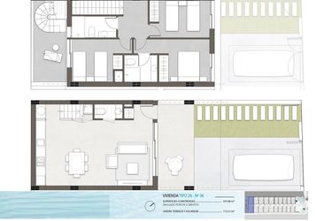 Rzut - Dom na sprzedaż 3 pokoje o powierzchni 107,08 m² - numer 33 w Domy w Torre de la Horadada - 65010153