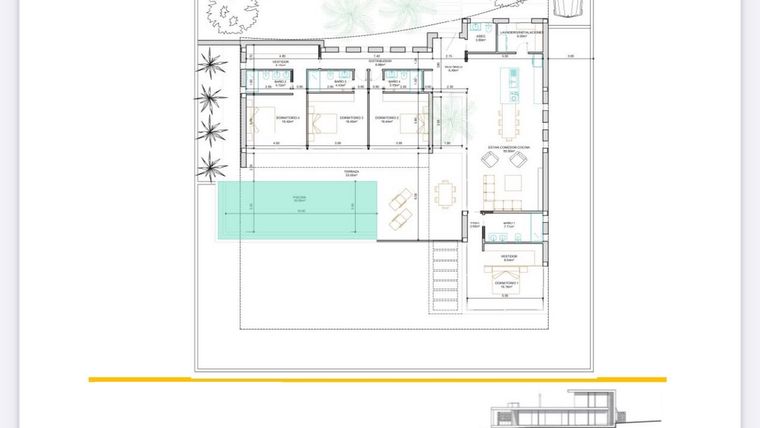 Rzut - Dom na sprzedaż 4 pokoje o powierzchni 300 m² - numer 7 w Wille w Ciudad Quesada - 47835089