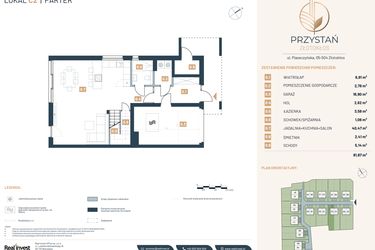 Rzut - Dom na sprzedaż 5 pokoi o powierzchni 157,29 m² - numer C2 w Przystań Złotokłos