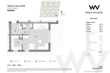 Rzut - Dom na sprzedaż 4 pokoje o powierzchni 95,04 m² - numer A.5B/2 w Wola Village