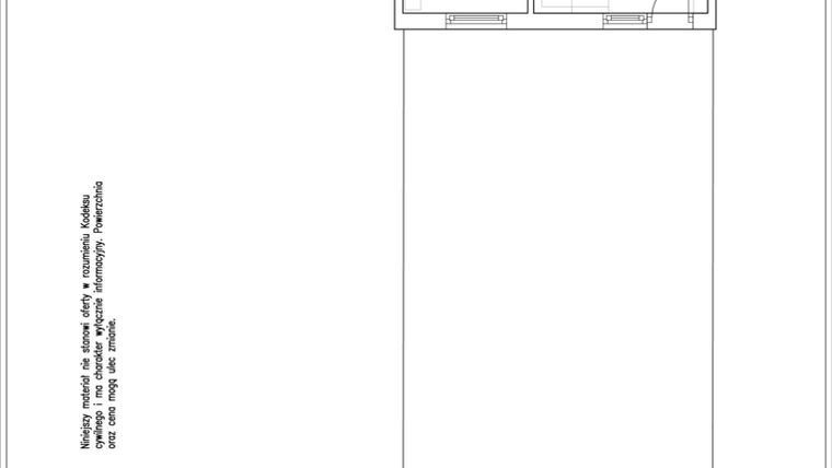 Rzut - Mieszkanie na sprzedaż 2 pokoje o powierzchni 42,37 m² - numer 19/6 w Osiedle Versus etap II
