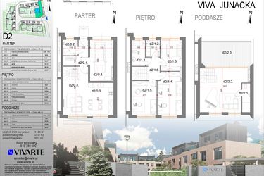 Rzut - Dom na sprzedaż 5 pokoi o powierzchni 134,96 m² - numer D2 w Viva Junacka