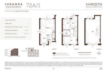 Rzut - Dom na sprzedaż 5 pokoi o powierzchni 123,23 m² - numer 72A_1 w Juranda Residence