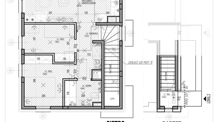 Rzut - Mieszkanie na sprzedaż 3 pokoje o powierzchni 57 m² - numer C3.2 w HEJ! Baniocha C