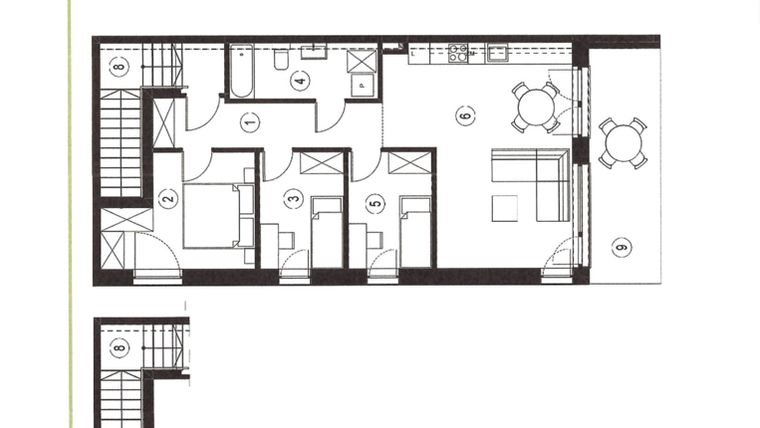 Rzut - Mieszkanie na sprzedaż 4 pokoje o powierzchni 78,96 m² - numer 16_2 w Apartamenty Sielanka
