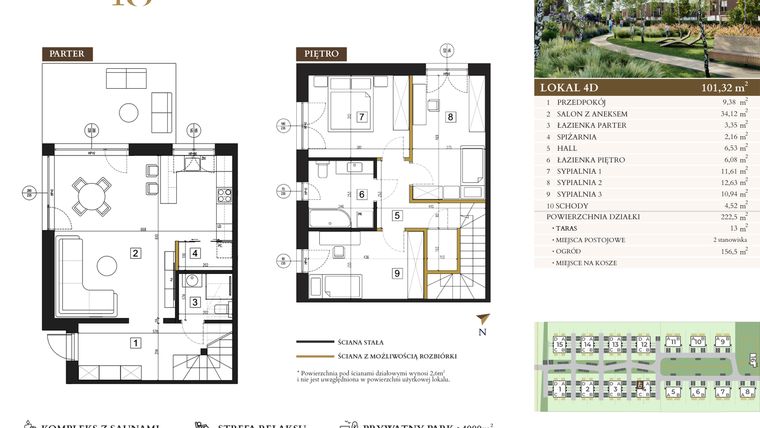 Rzut - Dom na sprzedaż 4 pokoje o powierzchni 101,32 m² - numer 4D w Lawinowa 18