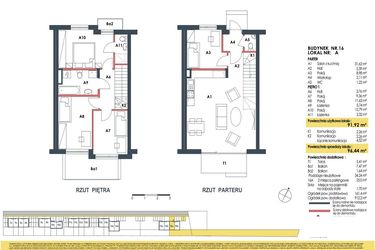 Rzut - Dom na sprzedaż 5 pokoi o powierzchni 96,65 m² - numer 16a w Waw.Re
